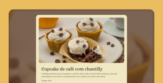 Imagem da pagina de receita